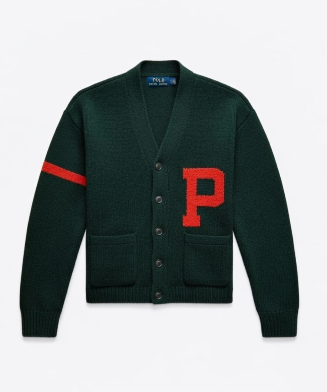 Men Letter Jumper Cardigan