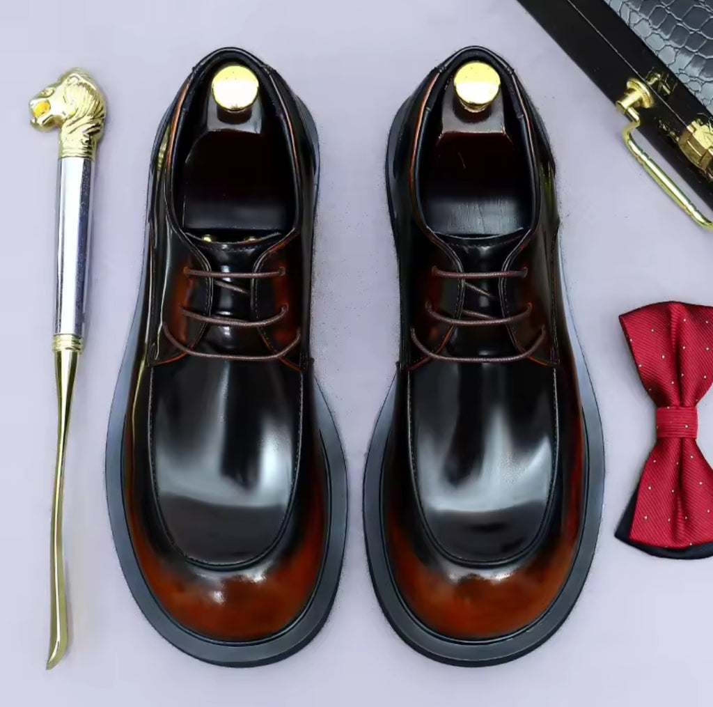Derby Brogue Round Toe Shoes