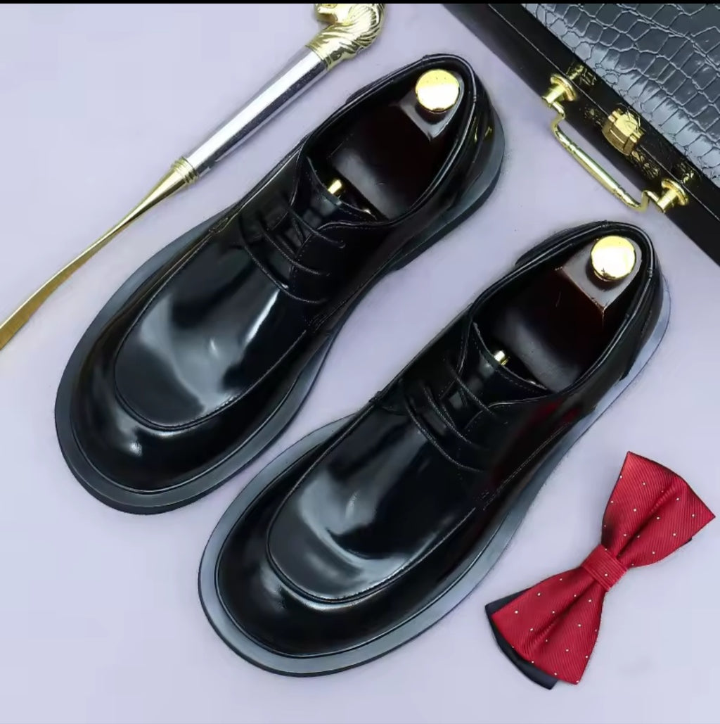 Derby Brogue Round Toe Shoes