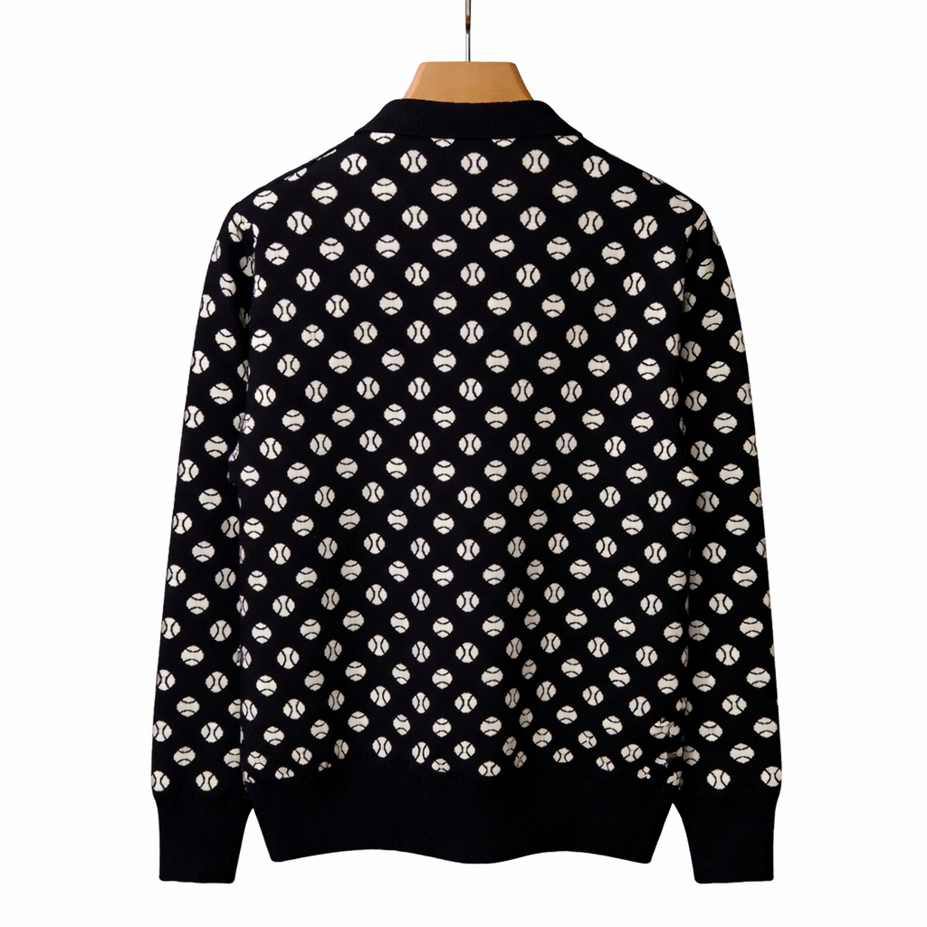 Men Long Sleeve Knitted T-shirt