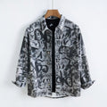 Men Casual loose Lapel Shirt