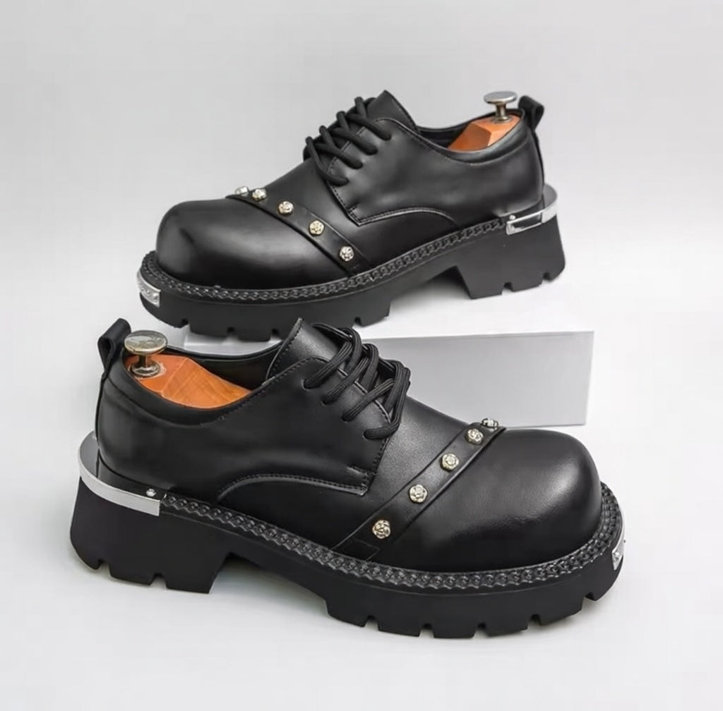 Classic Men Thick-Soled Derby Shoes Casual