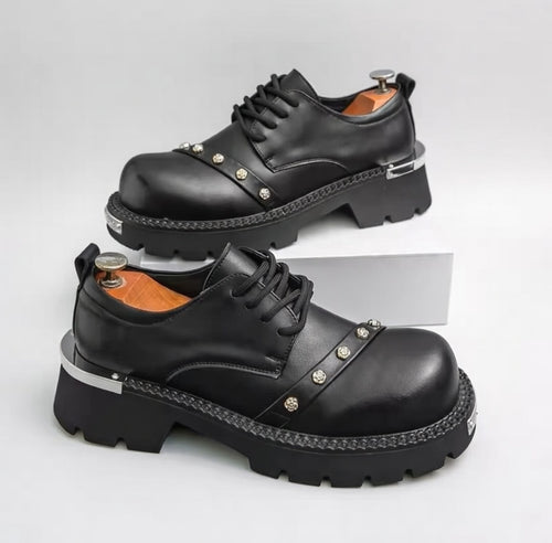 Classic Men Thick-Soled Derby Shoes Casual