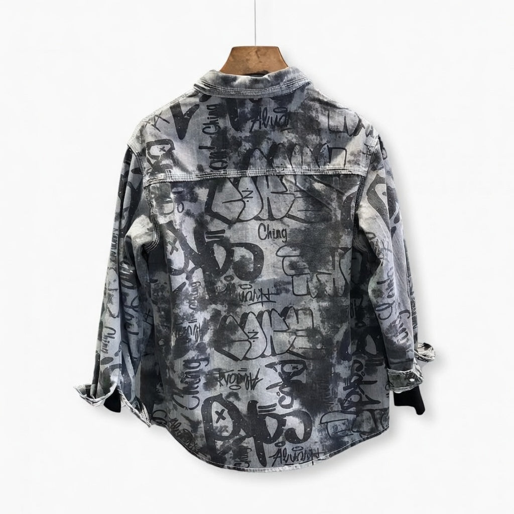 Men Casual loose Lapel Shirt