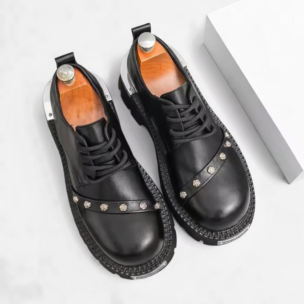 Classic Men Thick-Soled Derby Shoes Casual